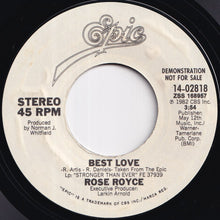 画像をギャラリービューアに読み込む, Rose Royce - Best Love / Best Love (7 inch Record / Used)