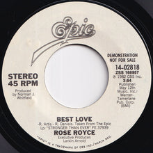 画像をギャラリービューアに読み込む, Rose Royce - Best Love / Best Love (7 inch Record / Used)
