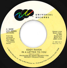 Load image into Gallery viewer, Eddy Raven - In A Letter To You / Risky Business (7 inch Record / Used)