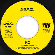 画像をギャラリービューアに読み込む, KC - Give It Up / Uptight (7 inch Record / Used)