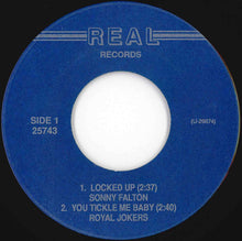 Load image into Gallery viewer, Sonny Falton; Royal Jokers / Big Danny Oliver; Ivory Joe Hunter - Locked Up; You Tickle Me Baby / Sapphire; Crying Shame (7 inch Record / Used)
