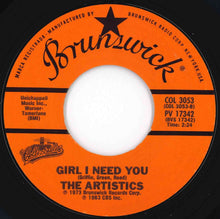 Load image into Gallery viewer, Artistics - I'm Going To Miss You / Girl I Need You (7 inch Record / Used)