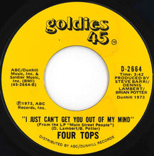 画像をギャラリービューアに読み込む, Four Tops - I Just Can't Get You Out Of My Mind / Are You Man Enough (7 inch Record / Used)