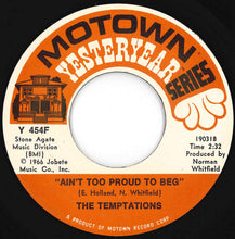画像をギャラリービューアに読み込む, Temptations - Get Ready / Ain't Too Proud To Beg (7 inch Record / Used)