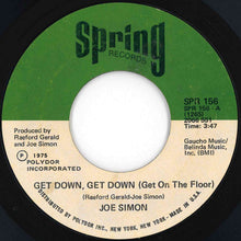 Load image into Gallery viewer, Joe Simon - Get Down, Get Down (Get On The Floor) / In My Baby's Arms (7 inch Record / Used)