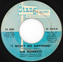 Load image into Gallery viewer, Moments - Love On A Two-Way Street / I Won't Do Anything (7 inch Record / Used)