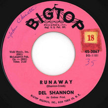 画像をギャラリービューアに読み込む, Del Shannon - Runaway / Jody (7 inch Record / Used)