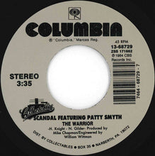 画像をギャラリービューアに読み込む, Scandal, Patty Smyth - The Warrior / Hands Tied (7 inch Record / Used)