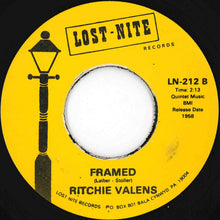 画像をギャラリービューアに読み込む, Ritchie Valens - Come On, Let's Go / Framed (7 inch Record / Used)