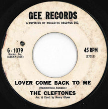 画像をギャラリービューアに読み込む, Cleftones - There She Goes / Lover Come Back To Me (7 inch Record / Used)