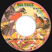 画像をギャラリービューアに読み込む, Hot - The Right Feeling At The Wrong Time / Why Don't You Believe In Your Man (7 inch Record / Used)