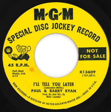 画像をギャラリービューアに読み込む, Paul & Barry Ryan - Have You Ever Loved Somebody / I’ll Tell You Later (7 inch Record / Used)