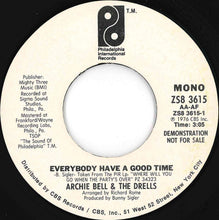 画像をギャラリービューアに読み込む, Archie Bell & The Drells - Everybody Have A Good Time (Stereo) / (Mono) (7 inch Record / Used)