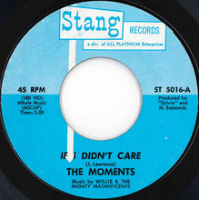 画像をギャラリービューアに読み込む, Moments - If I Didn't Care / You Make Me Feel Good (7 inch Record / Used)