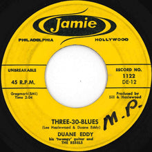 画像をギャラリービューアに読み込む, Duane Eddy His 'Twangy' Guitar And The Rebels - Yep! / Three-30-Blues (7 inch Record / Used)
