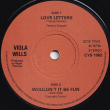 画像をギャラリービューアに読み込む, Viola Wills - Love Letters / Wouldn't It Be Fun (7 inch Record / Used)