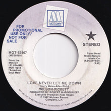 画像をギャラリービューアに読み込む, Wilson Pickett - Love Never Let Me Down / Love Never Let Me Down (7 inch Record / Used)