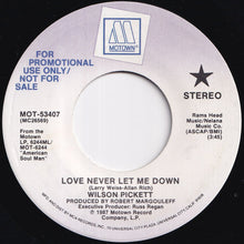 画像をギャラリービューアに読み込む, Wilson Pickett - Love Never Let Me Down / Love Never Let Me Down (7 inch Record / Used)