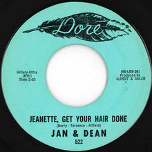 画像をギャラリービューアに読み込む, Jan & Dean - Baby Talk / Jeanette, Get Your Hair Done (7 inch Record / Used)