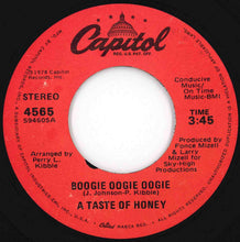画像をギャラリービューアに読み込む, A Taste Of Honey - Boogie Oogie Oogie / World Spin (7 inch Record / Used)