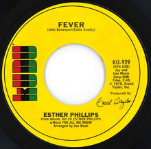 Load image into Gallery viewer, Esther Phillips - For All We Know / Fever (7 inch Record / Used)