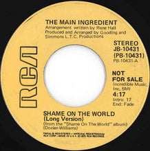 画像をギャラリービューアに読み込む, Main Ingredient - Shame On The World (Short Version) / (Long Version) (7 inch Record / Used)