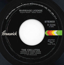 画像をギャラリービューアに読み込む, Chi-lites - The First Time (Ever I Saw Your Face) / Marriage License (7 inch Record / Used)