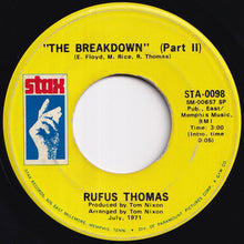 画像をギャラリービューアに読み込む, Rufus Thomas - The Breakdown (Part 1) / (Part 2) (7 inch Record / Used)