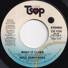 画像をギャラリービューアに読み込む, Soul Survivors - What It Takes / Virgin Girl (7 inch Record / Used)