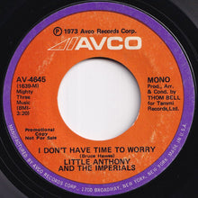 画像をギャラリービューアに読み込む, Little Anthony And The Imperials - I Don't Have Time To Worry (Stereo) / (Mono) (7 inch Record / Used)