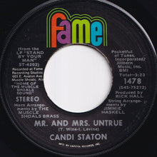 画像をギャラリービューアに読み込む, Candi Staton - Too Hurt To Cry / Mr. And Mrs. Untrue (7 inch Record / Used)