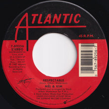 画像をギャラリービューアに読み込む, Mel & Kim - Respectable / (Instrumental) (7 inch Record / Used)