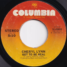 Load image into Gallery viewer, Cheryl Lynn - Got To Be Real / Come In From The Rain (7 inch Record / Used)