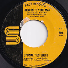 画像をギャラリービューアに読み込む, Specialities Unltd - You Save'd Me / Hold On To Your Man (7 inch Record / Used)