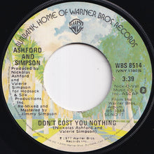 画像をギャラリービューアに読み込む, Ashford & Simpson - Don't Cost You Nothing / Let Love Use Me (7 inch Record / Used)