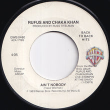 画像をギャラリービューアに読み込む, Rufus And Chaka Khan - One Million Kisses / Ain't Nobody (7 inch Record / Used)