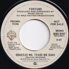 画像をギャラリービューアに読み込む, Fortune - Squeeze Me, Tease Me (Stereo) / (Mono) (7 inch Record / Used)