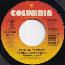 画像をギャラリービューアに読み込む, Paul McCartney - No More Lonely Nights (Ballad) / (Playout Version) (7 inch Record / Used)