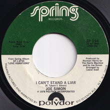 画像をギャラリービューアに読み込む, Joe Simon - Going Through These Changes / I Can't Stand A Liar (7 inch Record / Used)