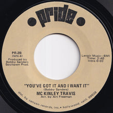 画像をギャラリービューアに読み込む, Mc Kinley Travis - Baby Is There Something On Your Mind / You've Got It And I Want It (7 inch Record / Used)