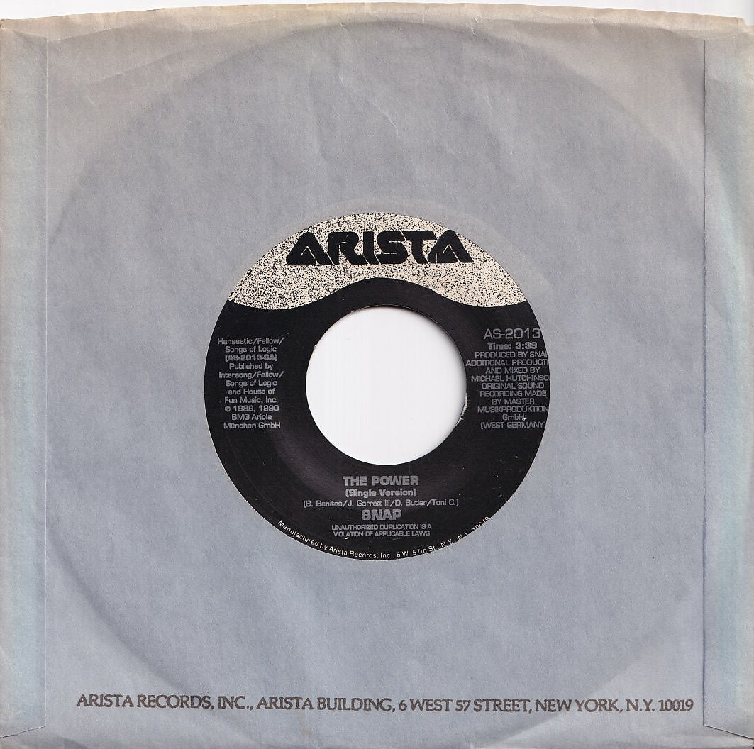 Snap - The Power (Single Version) / (Remake Dub) (7 inch Record