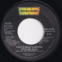画像をギャラリービューアに読み込む, Rose Royce - Love Don't Live Here Anymore / That's What's Wrong With Me (Edit) (7 inch Record / Used)