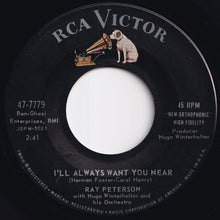画像をギャラリービューアに読み込む, Ray Peterson - Teenage Heartache / I'll Always Want You Near (7 inch Record / Used)