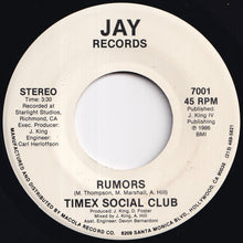 画像をギャラリービューアに読み込む, Timex Social Club - Rumors / Rumors (7 inch Record / Used)