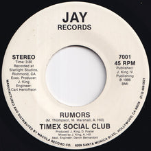 画像をギャラリービューアに読み込む, Timex Social Club - Rumors / Rumors (7 inch Record / Used)