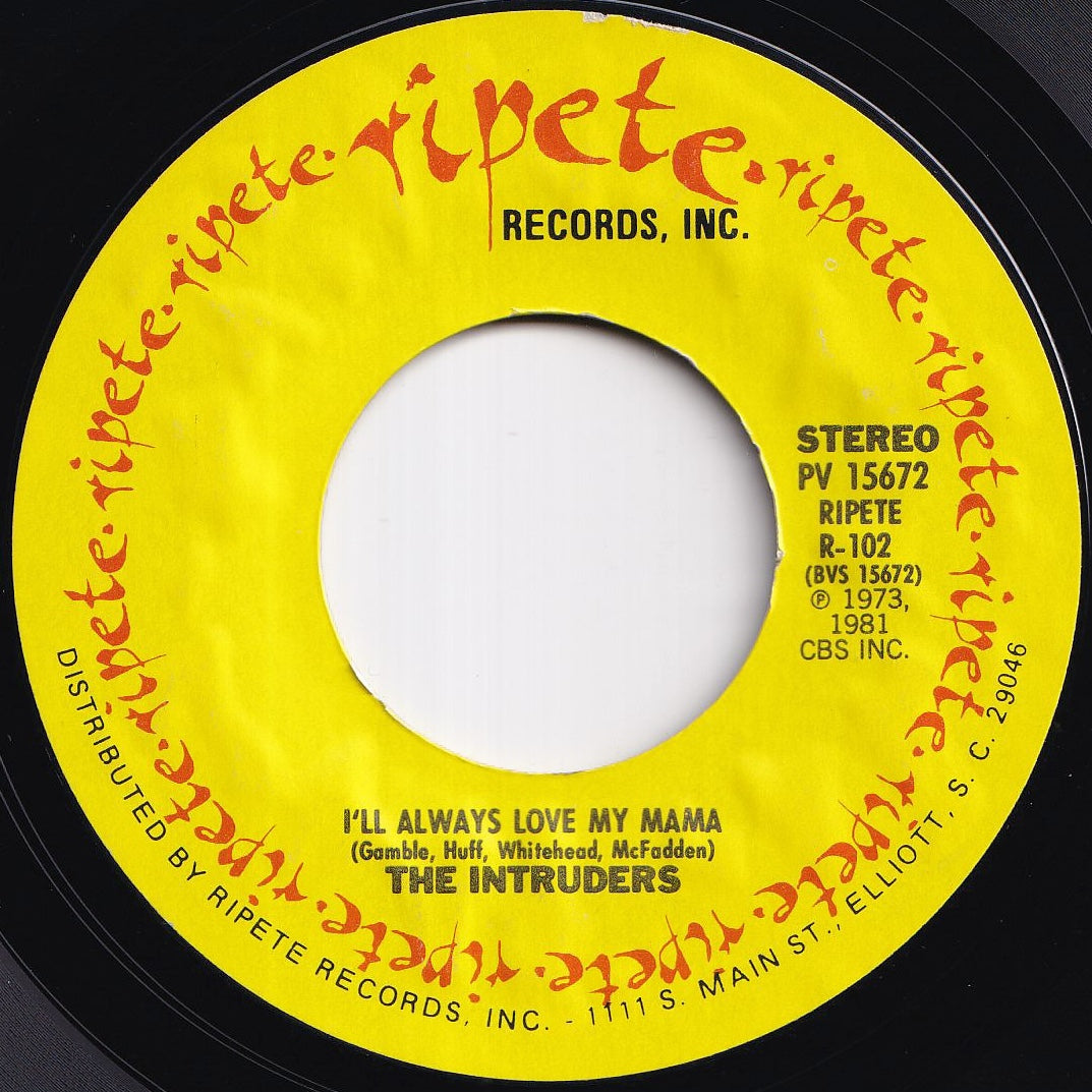Intruders - Cowboys To Girls / I'll Always Love My Mama (7 inch