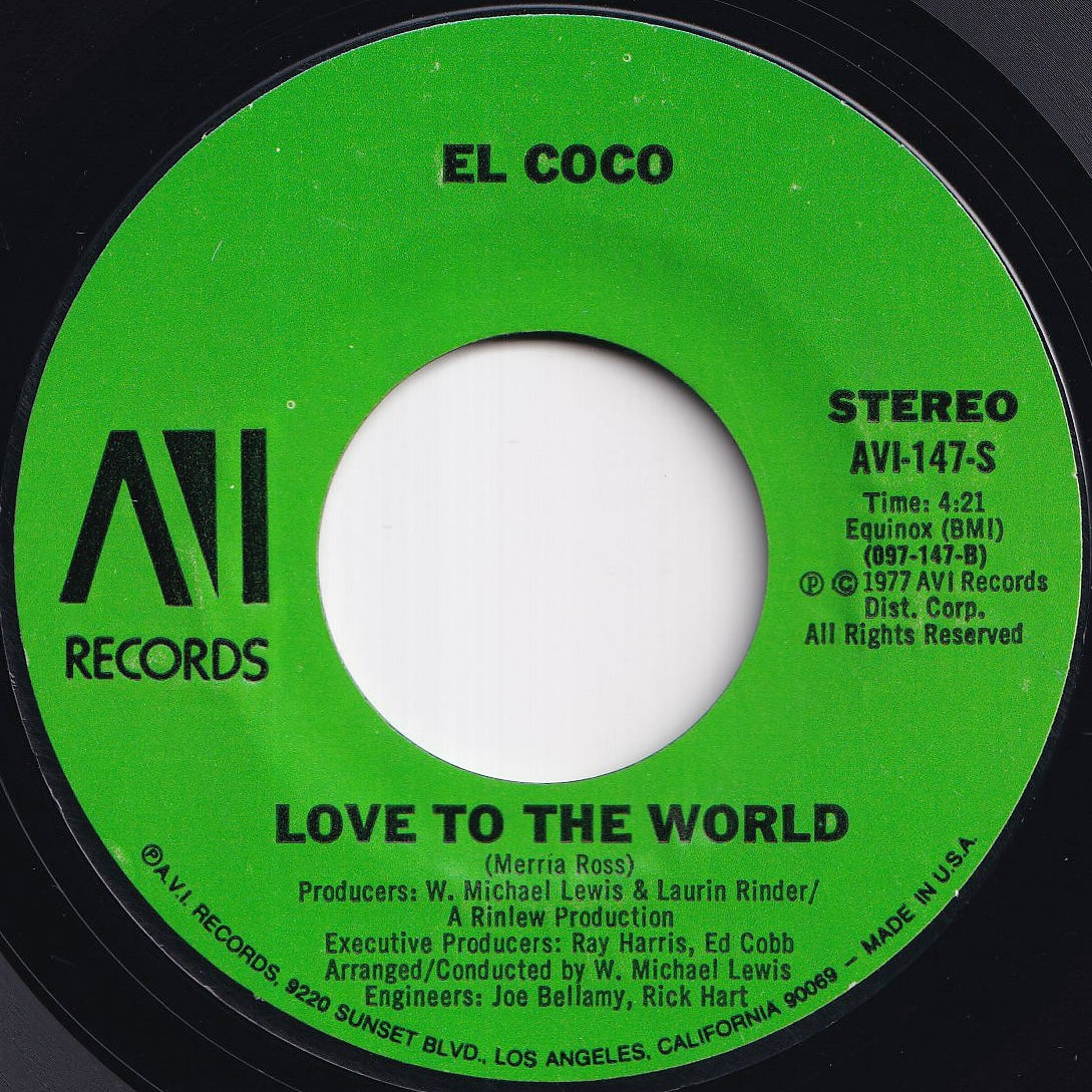 El Coco - Cocomotion / Love To The World (7 inch Record / Used