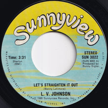 画像をギャラリービューアに読み込む, L. V. Johnson - Let's Straighten It Out / Mr. Fan-Man (7 inch Record / Used)