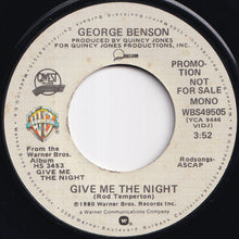 画像をギャラリービューアに読み込む, George Benson - Give Me The Night (Stereo) / (Mono) (7 inch Record / Used)