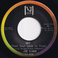 画像をギャラリービューアに読み込む, Joe Simon - My Adorable One / Say (That Your Love Is True) (7 inch Record / Used)